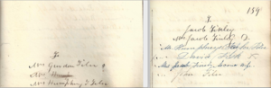 1841 Brainerd Church Member List including Filer Family members
