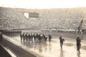 USA Olympic team, Opening Day Helsinki, 7/19/52