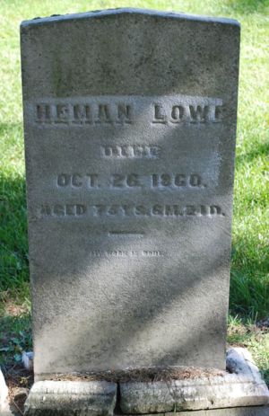 Heman Lowe gravestone