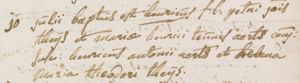Baptism registration Henricus Theijs