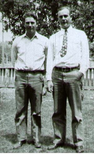 Clark Owens Flake (1914 - 1969) with Robert Kenneth Flake Sr.