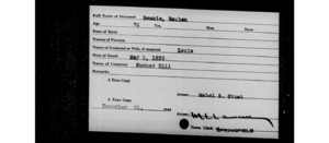 Reuben Bemis - Death Registration