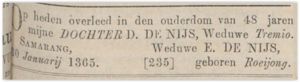 Overlijdensbericht