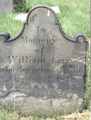 William Faris headstone