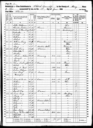 Jessie A. King - 1860 US Census, Line 30.