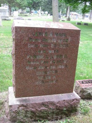 Lewis Main Headstone
