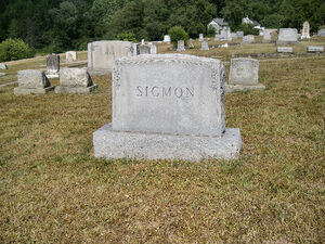 Sigmon Family Grave Stone Marker