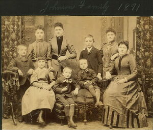 Johnson Family - 1891 - Under photo was labeled Peter