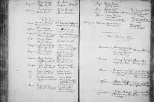 Baptism Drikje Goossens 8 Jan 1673