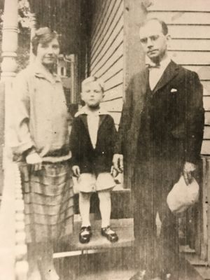 Grace with husband Harry and son Edmond