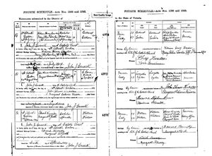 Marriage Certificate of Mary Ellen Devlin nee McKinnon to William Henry Bowden 1904-07-26