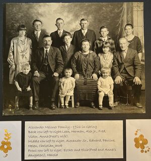 Alexander Meisner Family Photo 1925