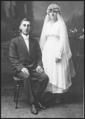 Frank and Mary Ann McCorquodale on their wedding day