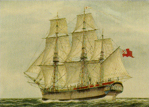HMS Sirus, Naval Flagship, First Fleet