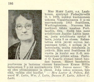 Finnish Obituary