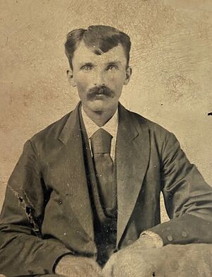 Albert Gerineus Ryan 1852 - 1919 tintype picture