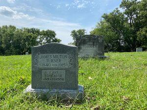 James Milton Turner Gravestone Father Dickson Cemetery