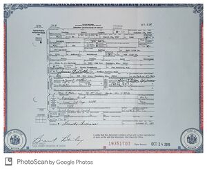 Death Certificate Denton Connor