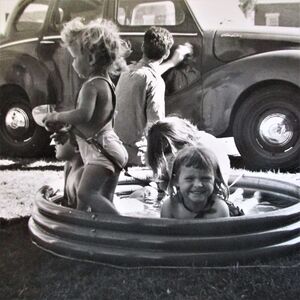 Kiddie pool and car wash