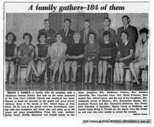 Alfred Caron Christmas Family gathering December 1967 - The Windsor Star, Windsor, Essex, Ontario, Canada, 04 Dec 1967, Mon Page 2