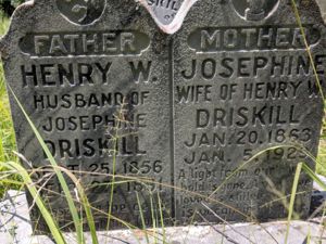 Headstone for Henry Driskill
