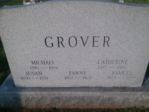Michael Gruver family gravestone