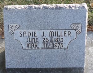 Headstone - Sadie Miller