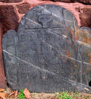 Headstone for Captain Daniel Sherman