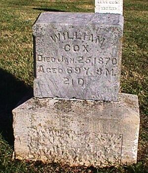 Tombstone of William Cox