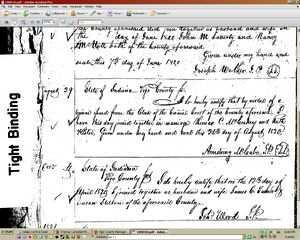 Marriage Certificate, Thomas C McCoskey & Ruth Kester