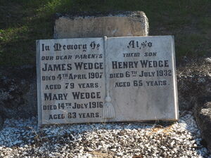 Henry, James & Mary Wedge
