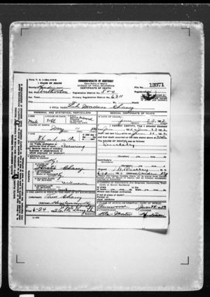 Luke Cheaney death certificate