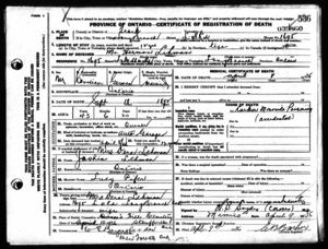 Harry Lehman Death Record