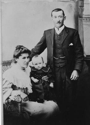 Victor and Emma Nielsen with Oscar.