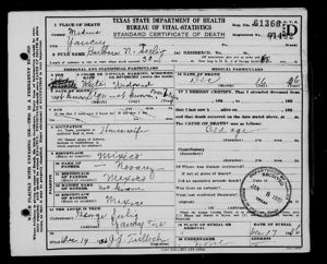 Barbara Seelig death certificate