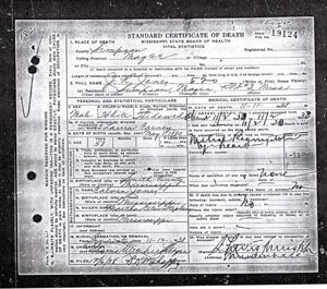Jim Jones - Death Certificate