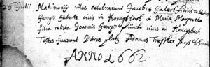 1661 Gabert-Funsch Marriage Record