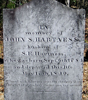 John Hartness headstone