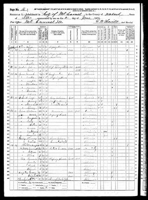 1870 United States Federal Census - Rev William Ulm