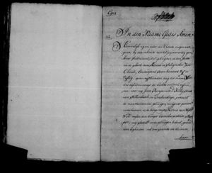 Last will and testament  Maria Van Wijk : before 1773-02-08