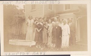 Family Gathering at Aunt Rose Hildreth's House, Aunt Rose in front