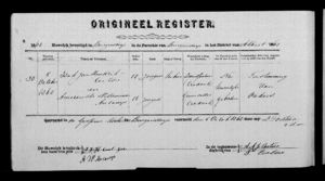 Izak Jan Hendrik Coetzee and  Amerensche Willemina Aucamp marriage record 1868