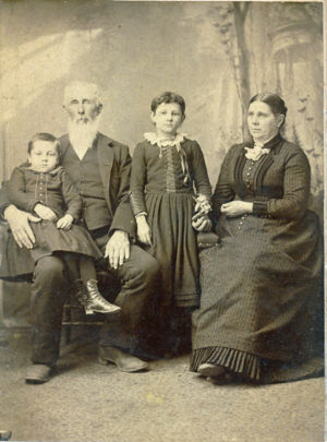 Casper Haines (child), James D. Haines (father), Sylvia Haines (child) Lib Stalder Haines (mother)