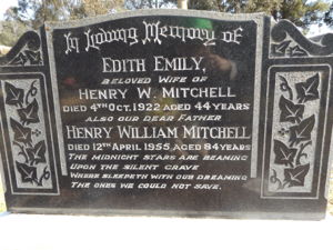 Headstone For Henry & Edith