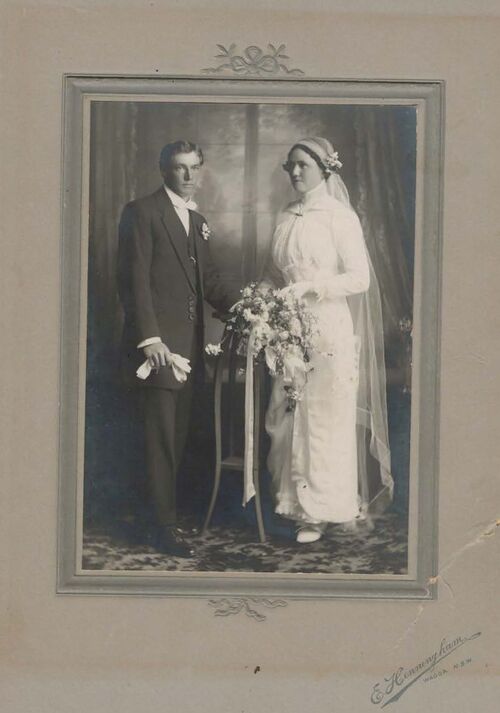 George Bate Gilbert and Caroline Edna Lydia (Bartel) Gilbert wedding