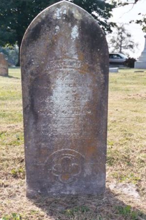 Arabella Stockwell grave marker