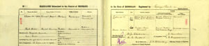 Mabel Emma Butler and Daniel Joseph Skehan Marriage certificate