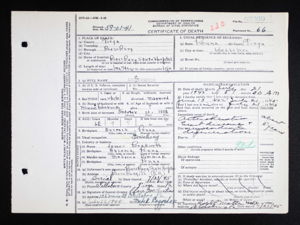 Lee Beckwith Death Certificate