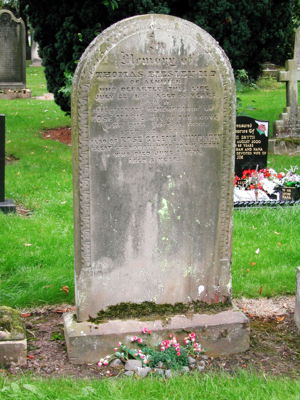 Gravestone of Thomas Biesley, Rose Marie Biesley and Rose Celine Humphrey.