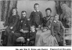 Mr. and Mrs H. Boyle and Family. Wrigglesworth and Binns, photo. Wrigglesworth & Binns, photo.